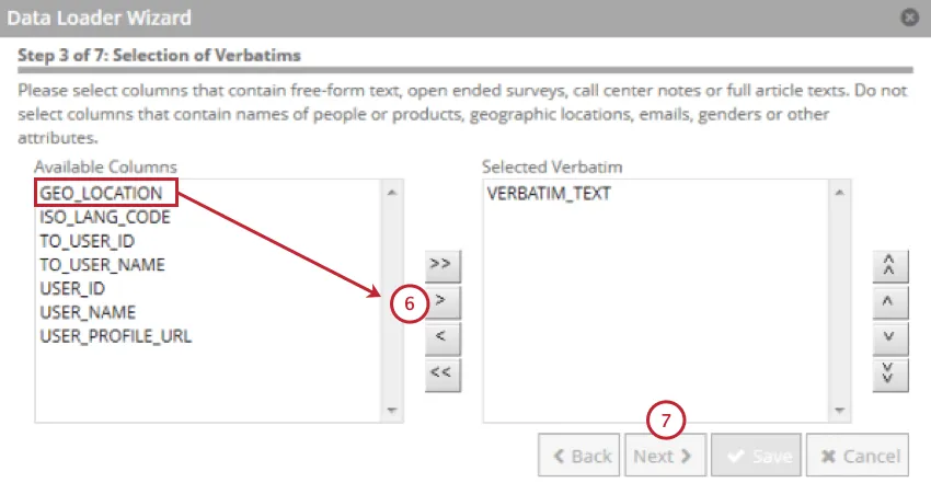 selecting customer verbatims