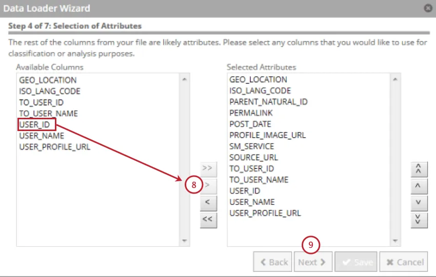 choosing structured attributes