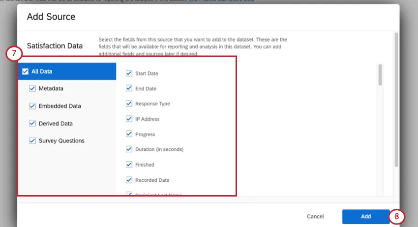 adding a source to the mapper dataset