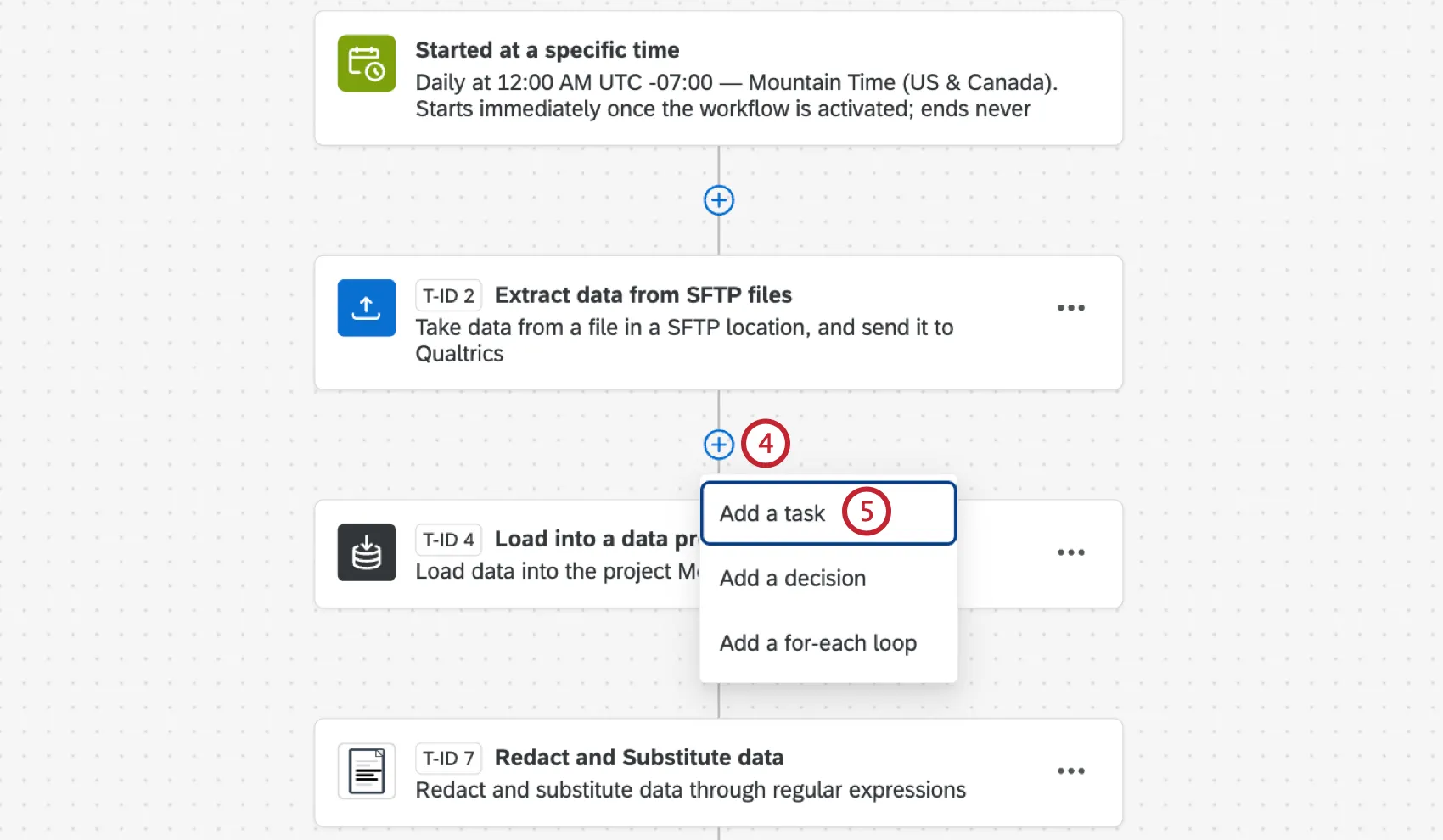 hinzufügen einer Aufgabe zum Workflow