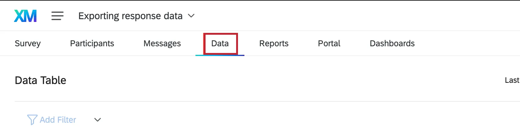 location of data section for 360