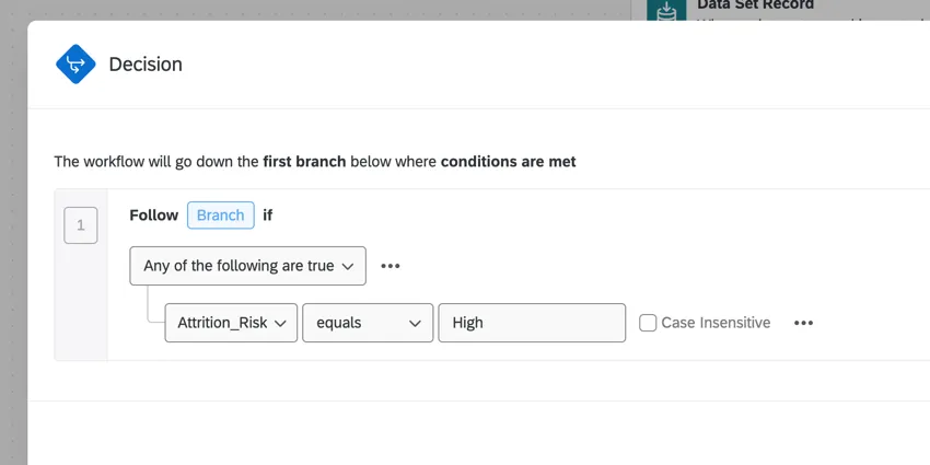 building a condition for attrition risk