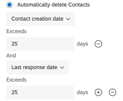 adding multiple criteria for deleting contacts