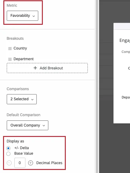 Mesure en haut et affichage en bas