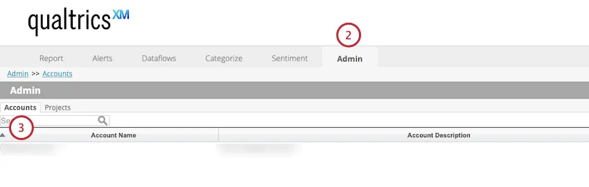 admin tab of designer