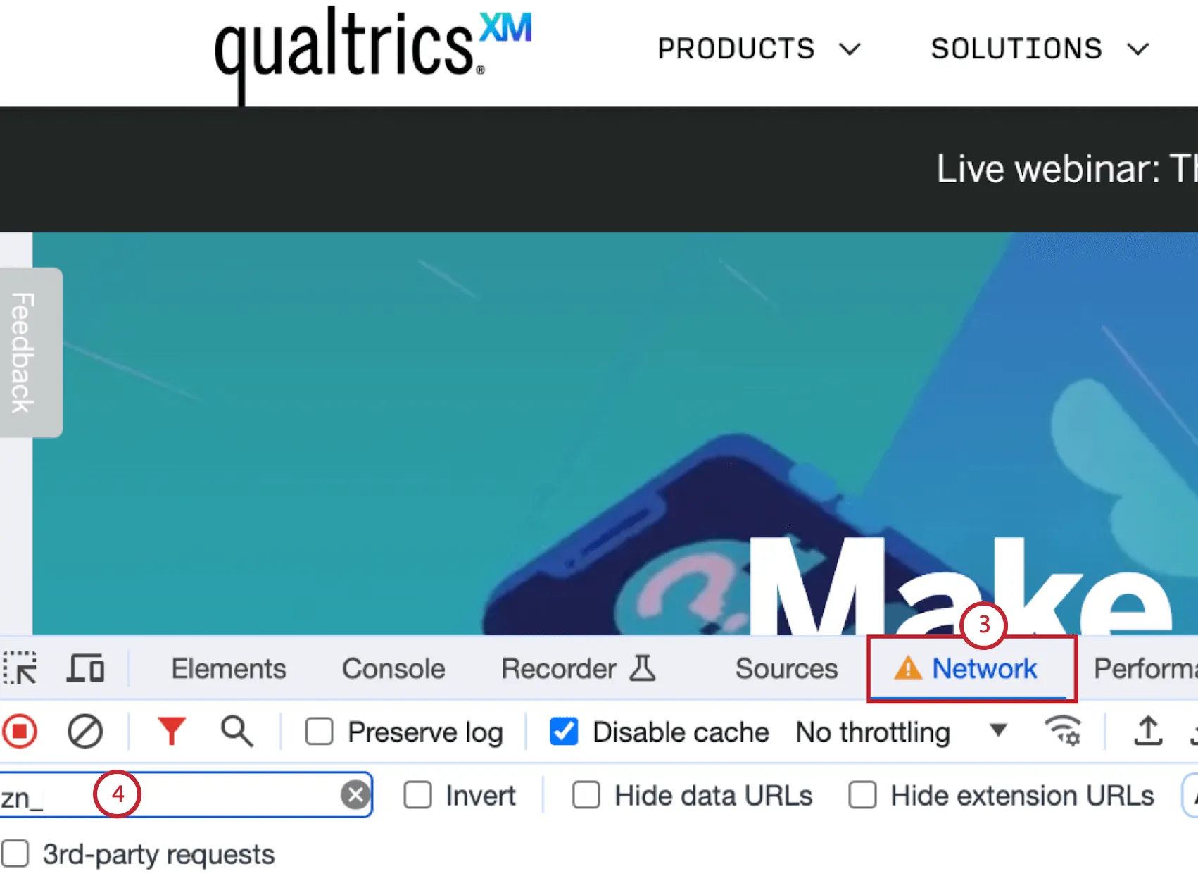 searching for ZN within the developer tab