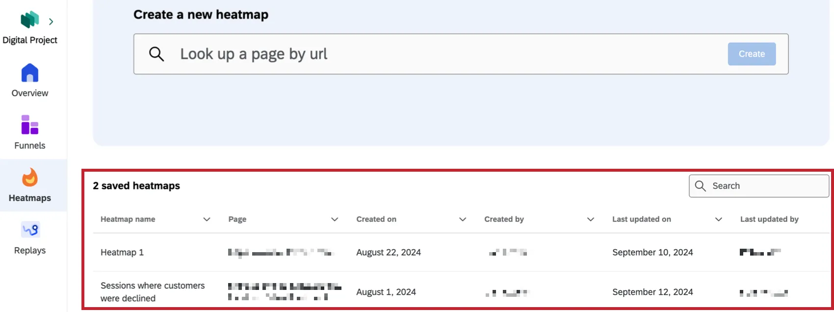 les cartes thermiques sauvegardées dans longlet des cartes thermiques