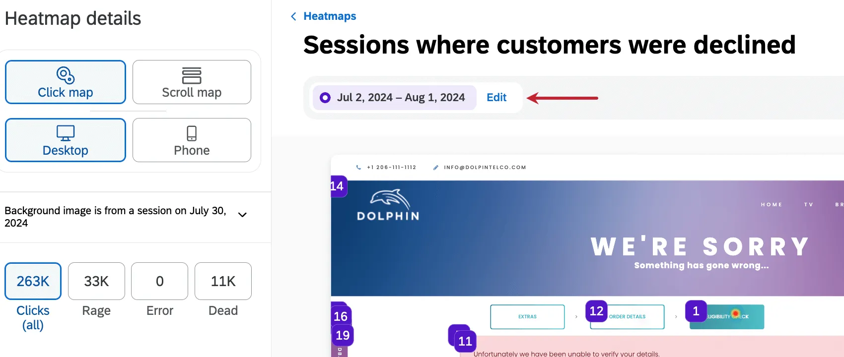 edit button next to a heatmap filter