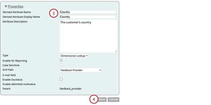 configuring the attribute