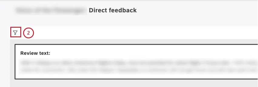 Klicken Sie auf das Filtersymbol unter dem Widget.