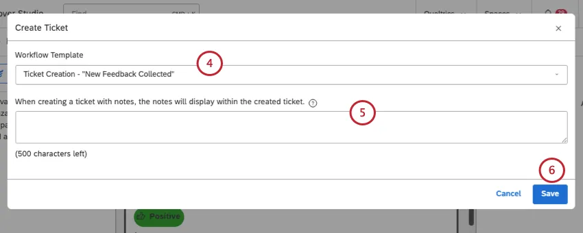 Se abre una nueva ventana sobre el explorador de documentos donde podrás crear tu ticket.