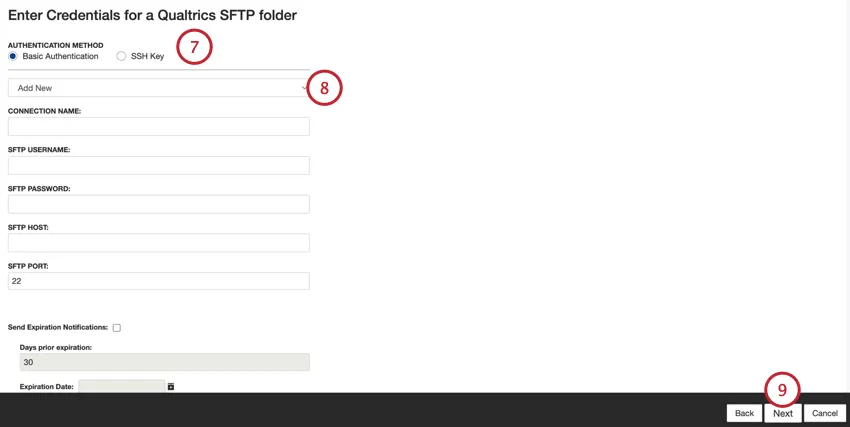 scegliere laccount e proseguire