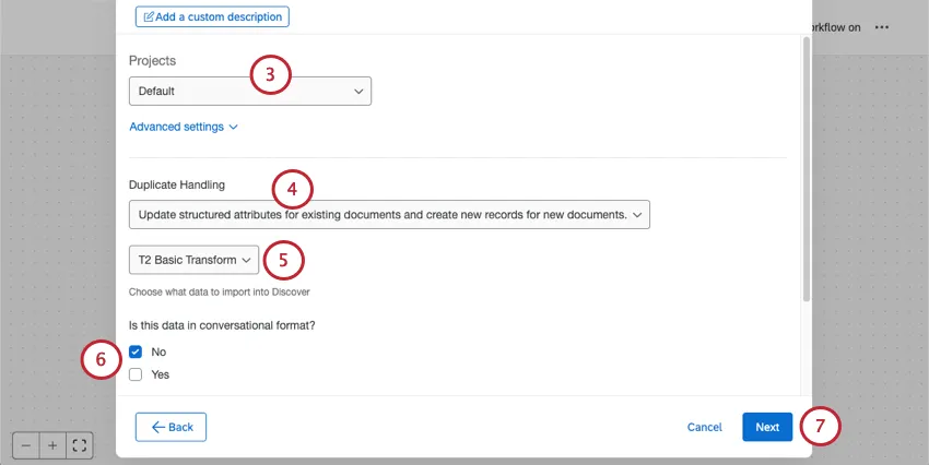 setting the project and other settings