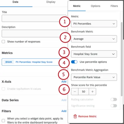configuring a percentile benchmark