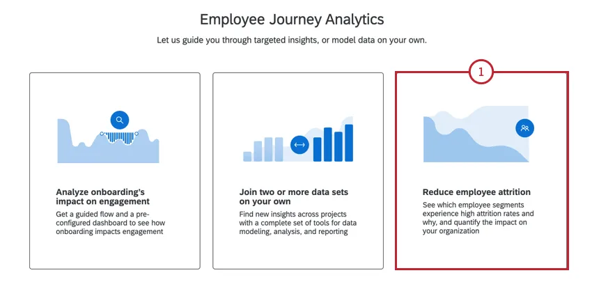 choosing the "reduce employee attrition" journey