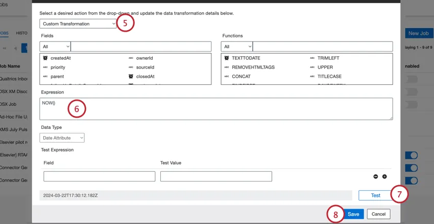 cree una transformación de fecha personalizada