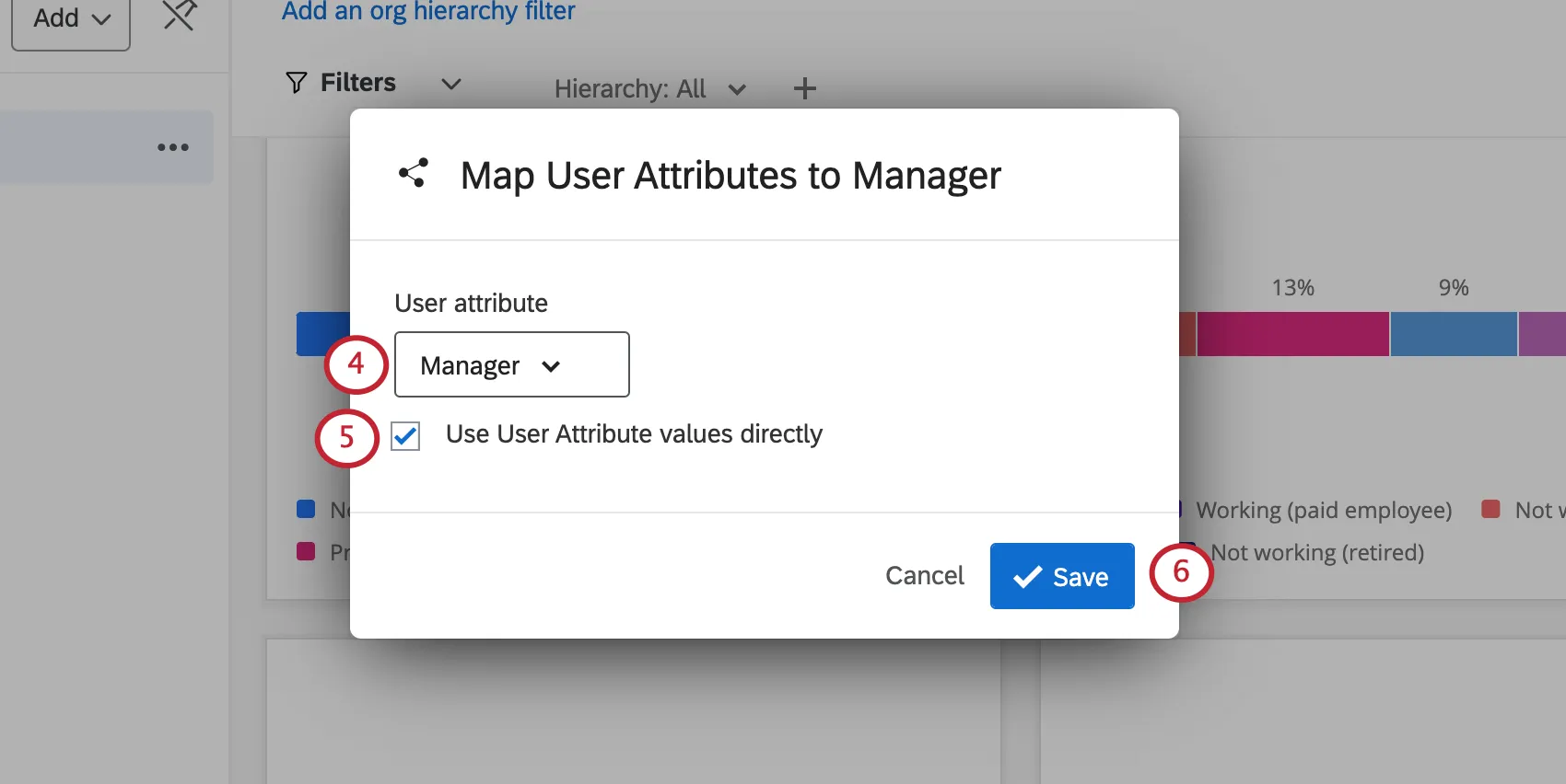 window opens over dashboard once that option is selected