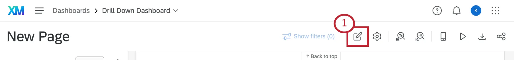 edit page button looks like a pencil icon