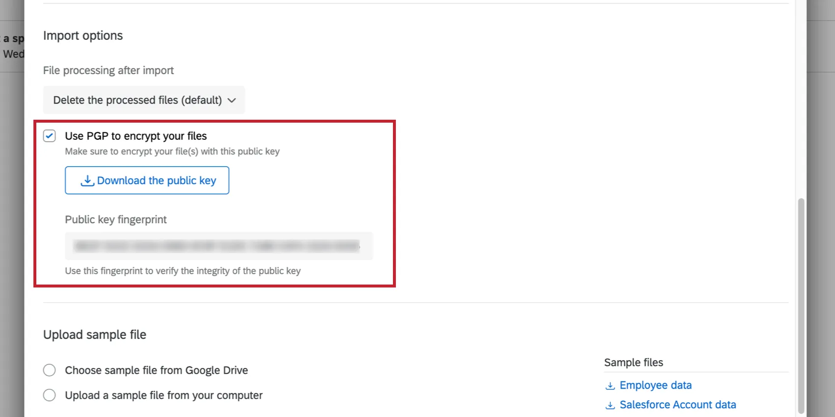 Image de la tâche décrite et de létape où le cryptage PGP est ajouté