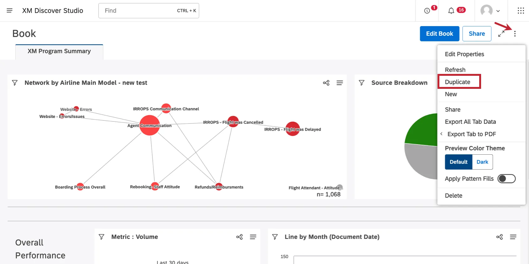 duplicate under the 3 dot menu