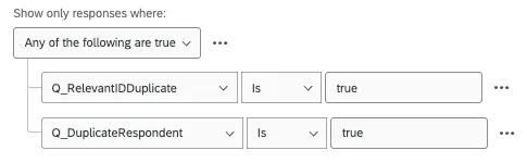 filter conditions that are inclusive