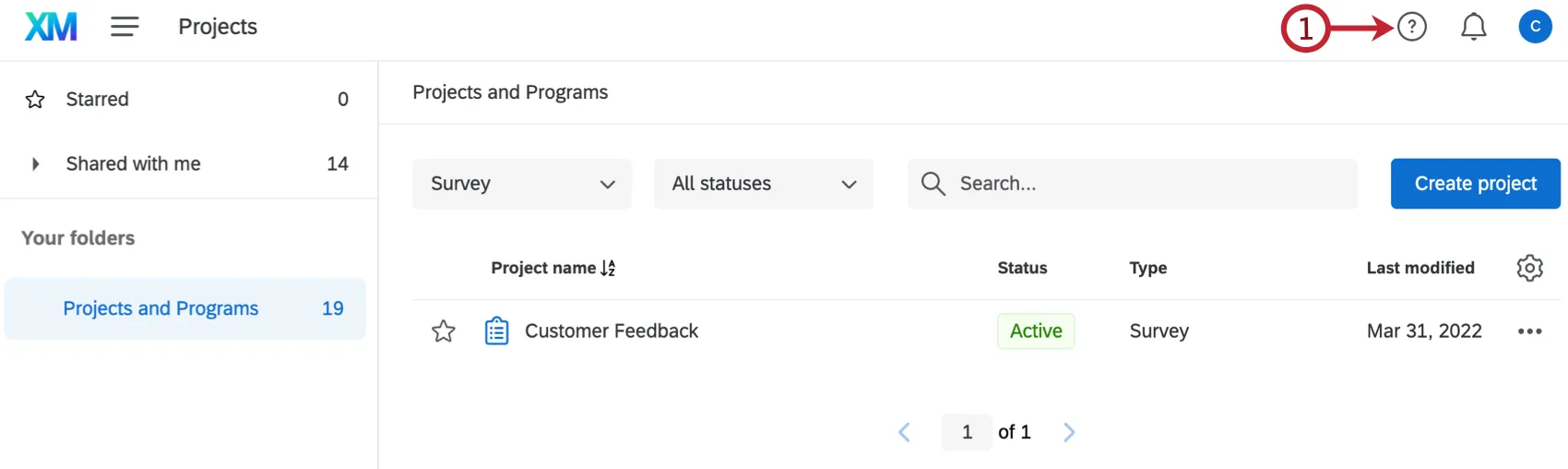 account settings button highlighted