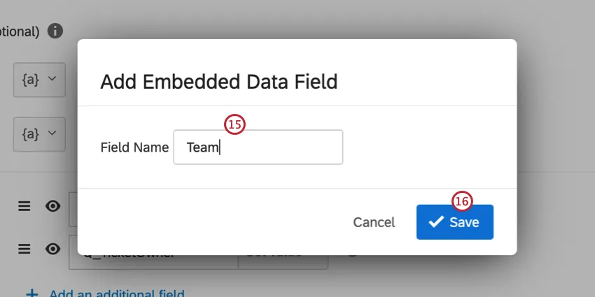 adicionar valor com base em um campo dados integrados e inserir o nome do campo dados integrados