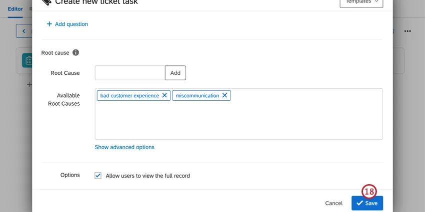 haciendo clic en guardar