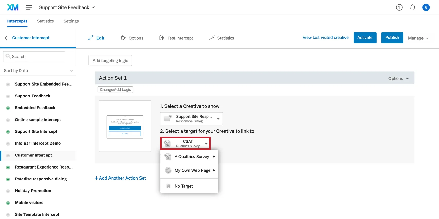 Sélection dune cible
