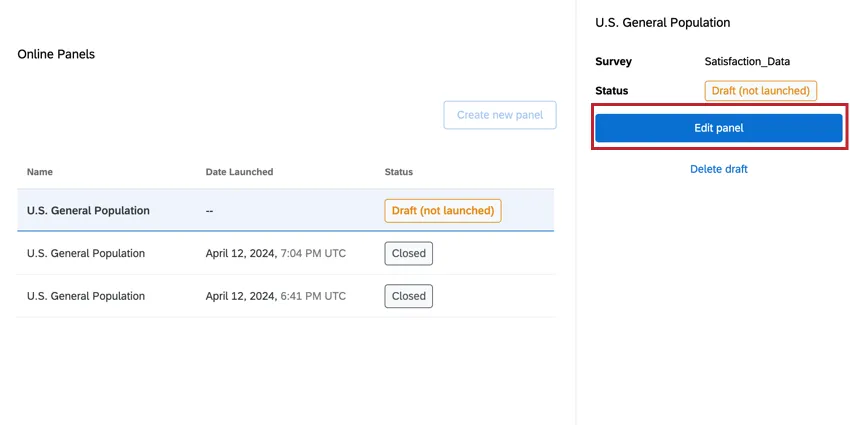 the edit panel button