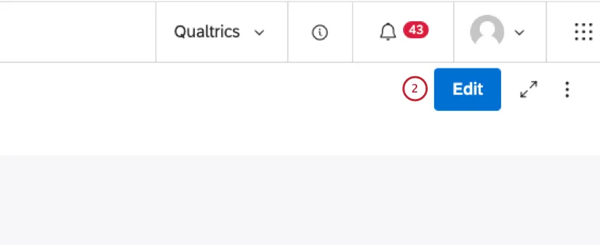 Clique em Editar para abrir o dashboard no modo de edição