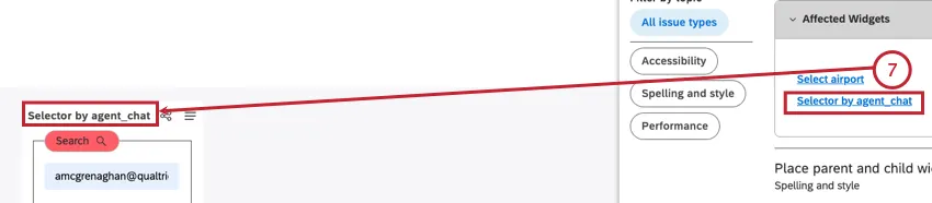 cliquer sur un lien pour voir le problème correspondant