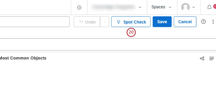 botão de verificação pontual