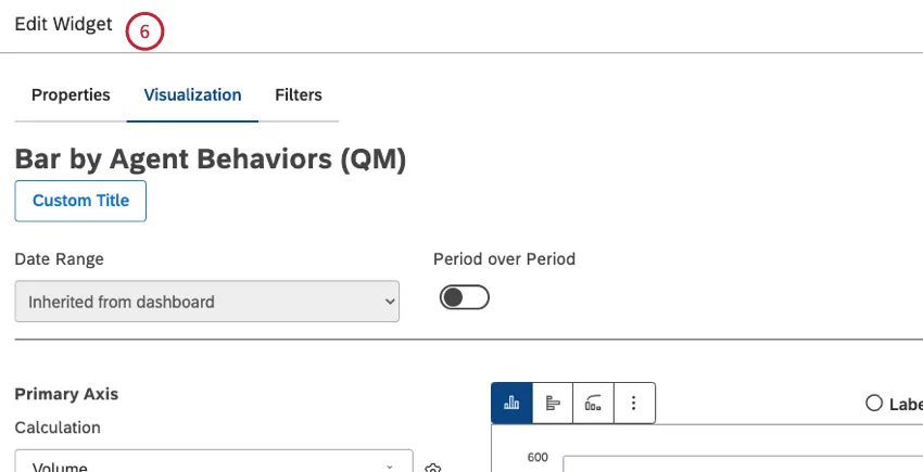 You can then edit widget properties in the Edit Widget window.