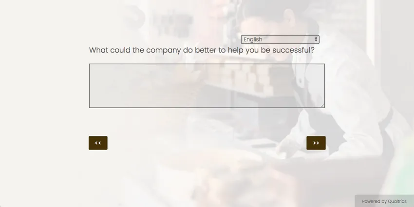 Above the essay text box, it asks, What could the company do better to help you be successful?