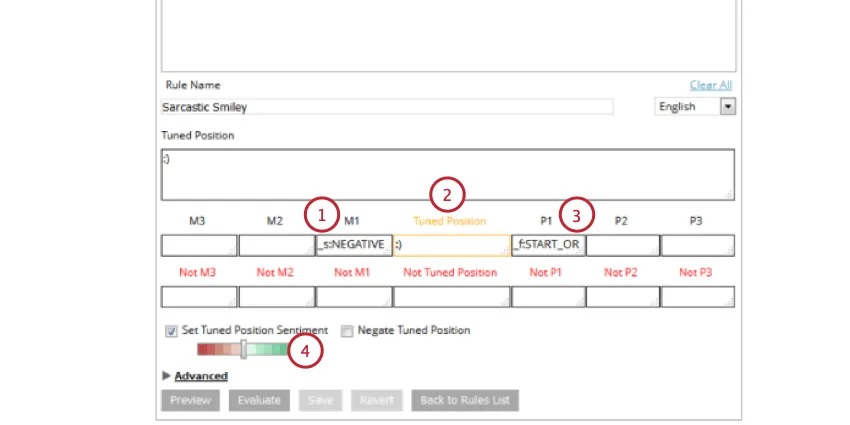 costruire una regola di eccezione per le emoji