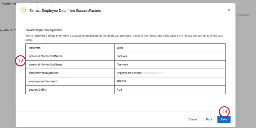 Ver la vista previa y guardar