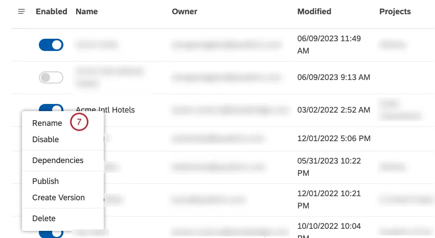 Seleccionar Rebautizar.