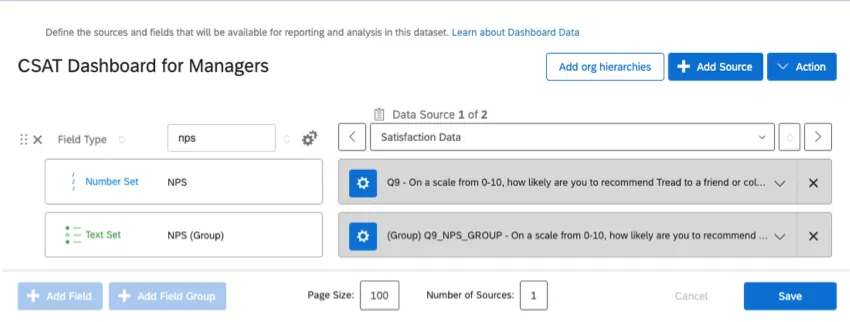 Fields in a data mapper