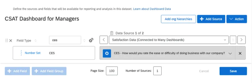 Field in data mapper as described