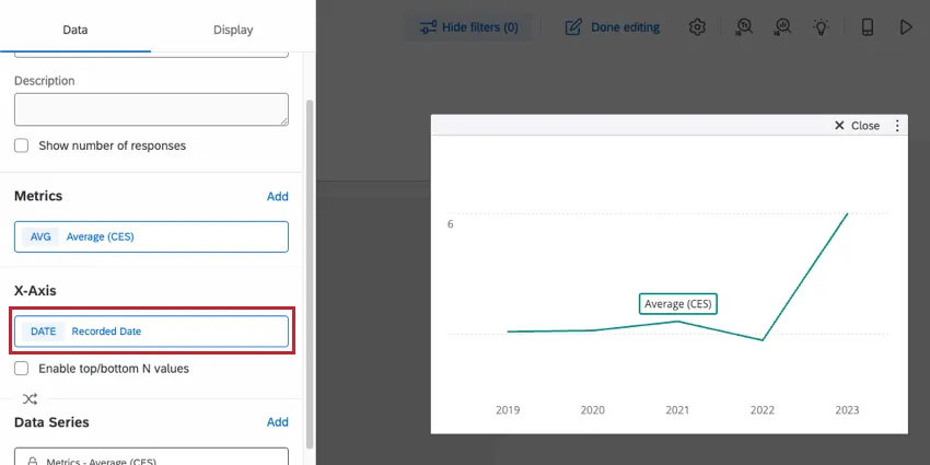 De volta ao painel de edição widget