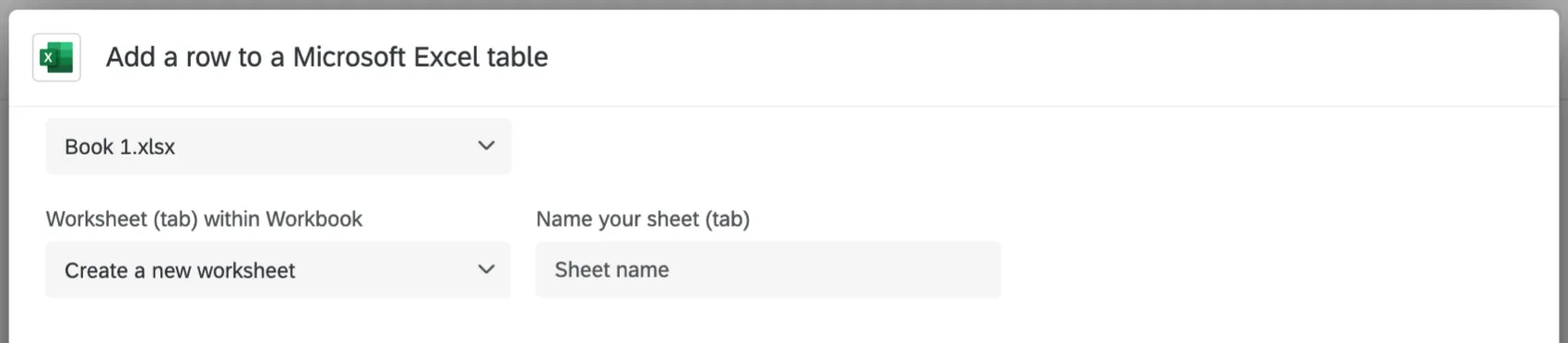 creating a new worksheet within a task