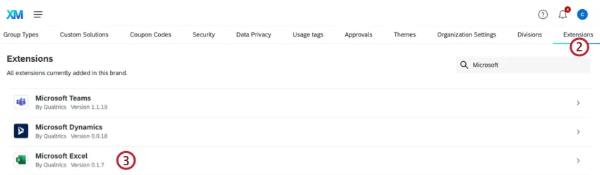 microsoft excel dans longlet extensions