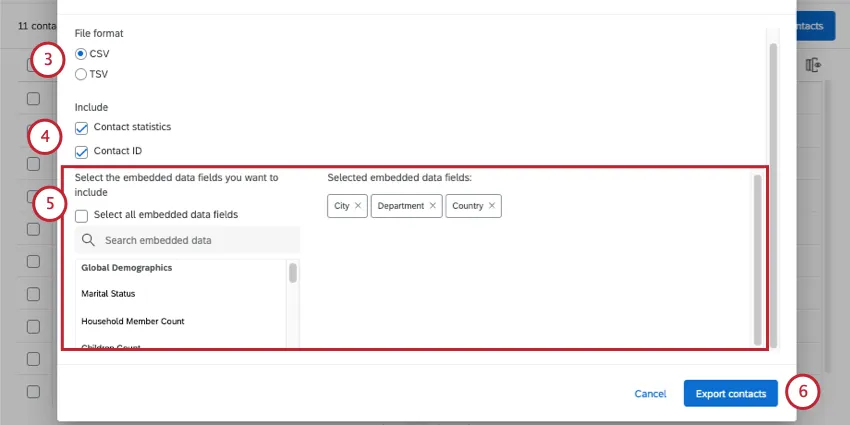 Nueva ventana donde puedes seleccionar algunas configuraciones, luego tienes un menú por el que puedes desplazarte y buscar lleno de datos embebidos.