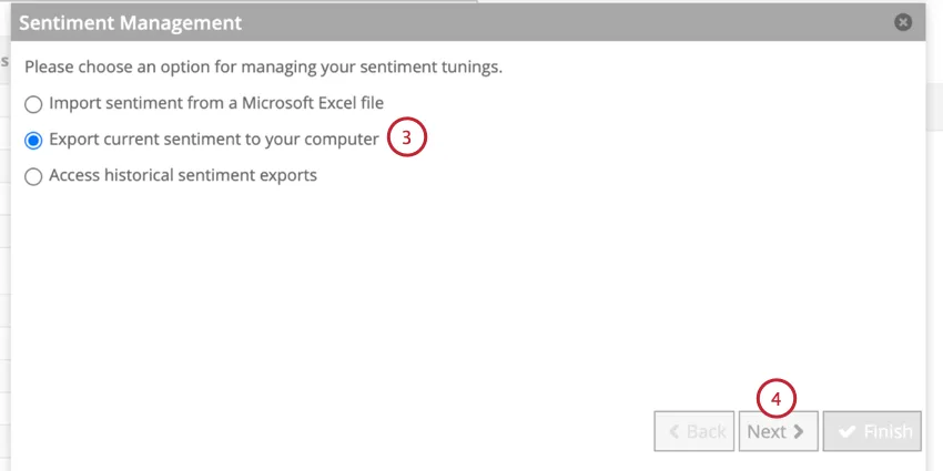 exporting sentiments