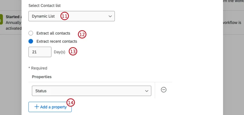 configurar a tarefa extração do hubspot