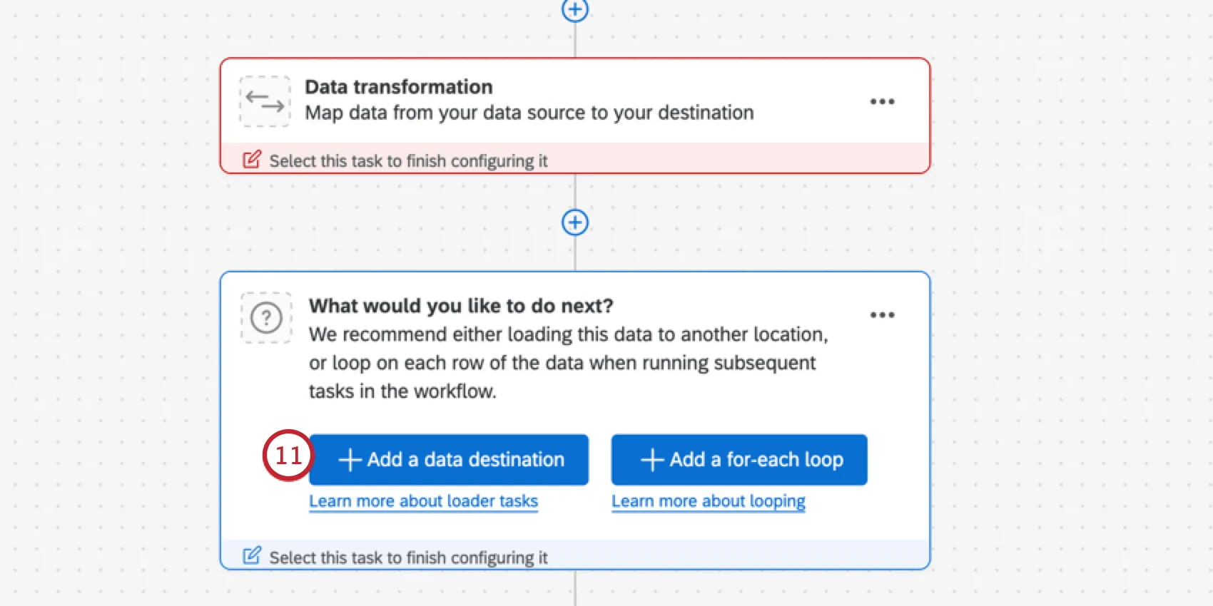 hinzufügung einer aufgabe für den lader zum etl workflow