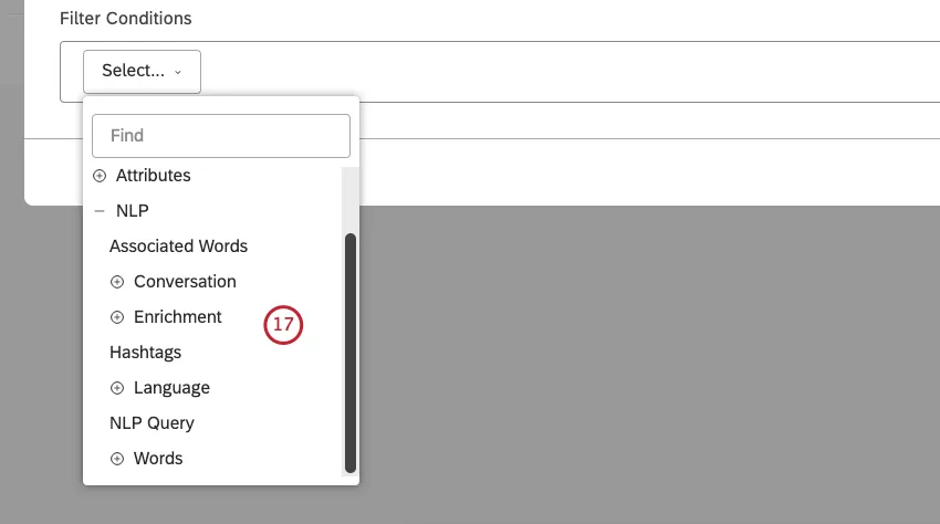 Wählen Sie Wörter und linguistische Einheiten aus.