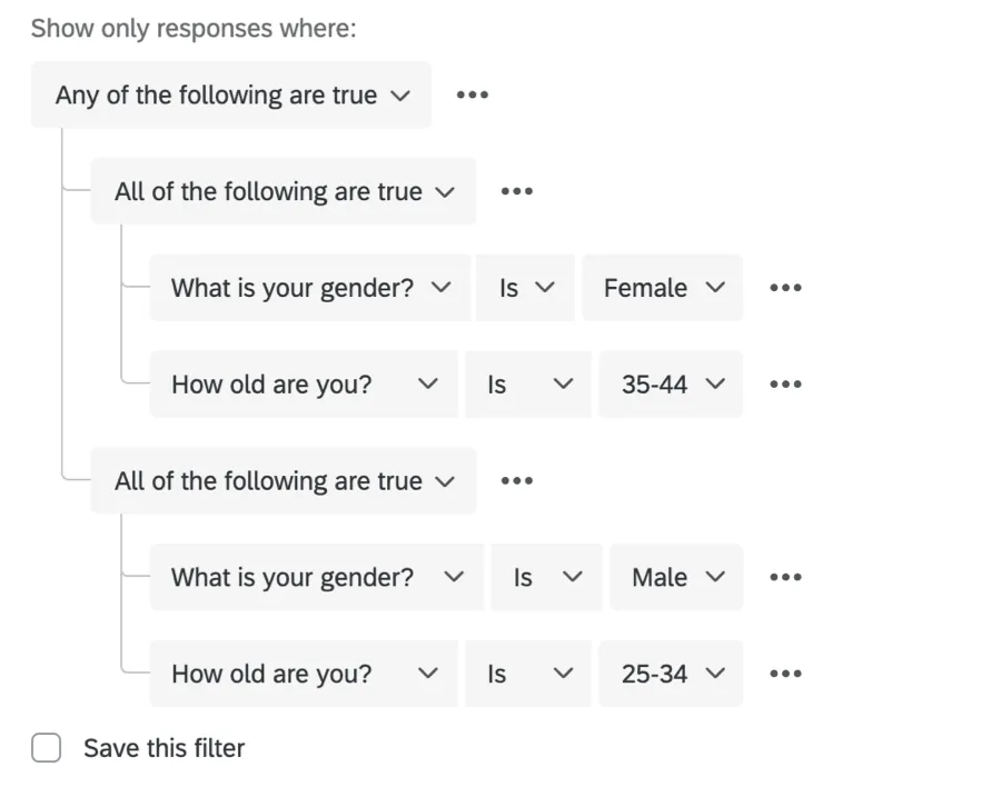 Example of nested logic