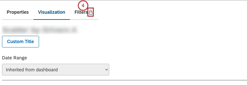 Click the Filters tab in the Edit Widget window